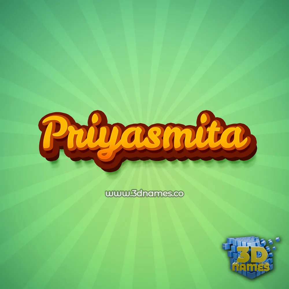 priyasmita in Green Rays style - 3D name wallpaper