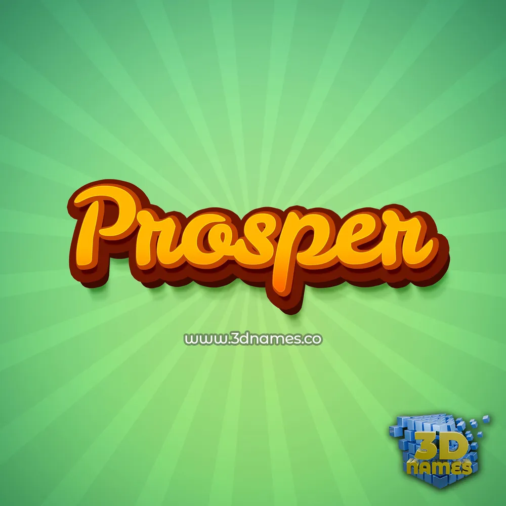 prosper in Green Rays style - 3D name wallpaper