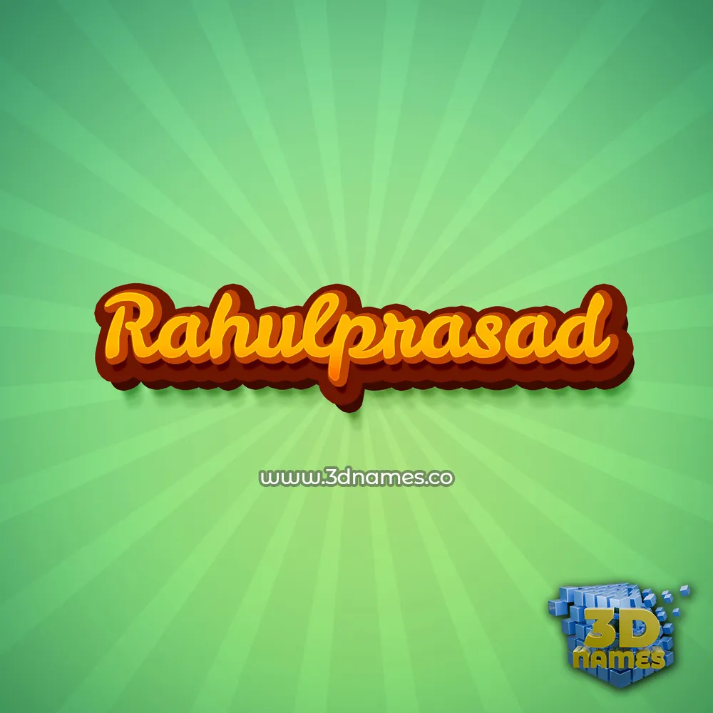 rahulprasad in Green Rays style - 3D name wallpaper
