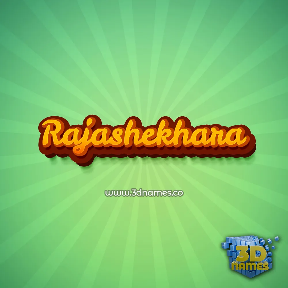 rajashekhara in Green Rays style - 3D name wallpaper