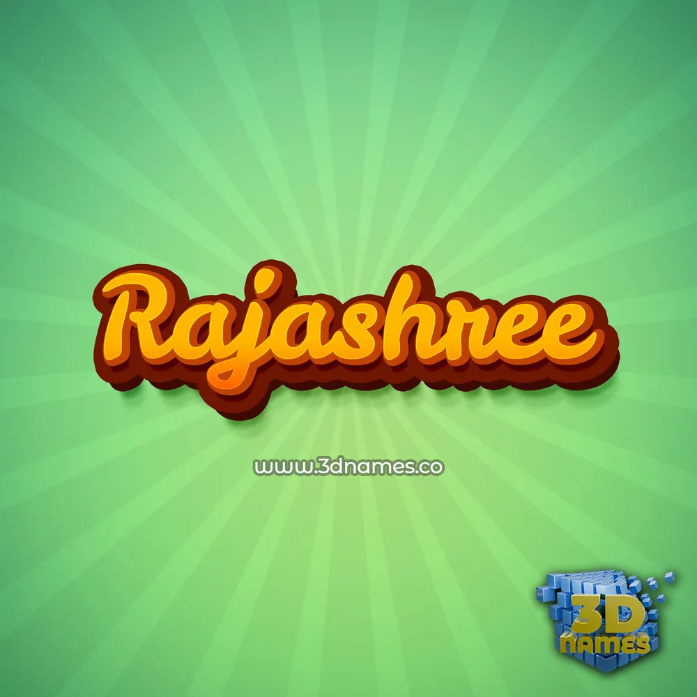 rajashree in Green Rays style - 3D name wallpaper