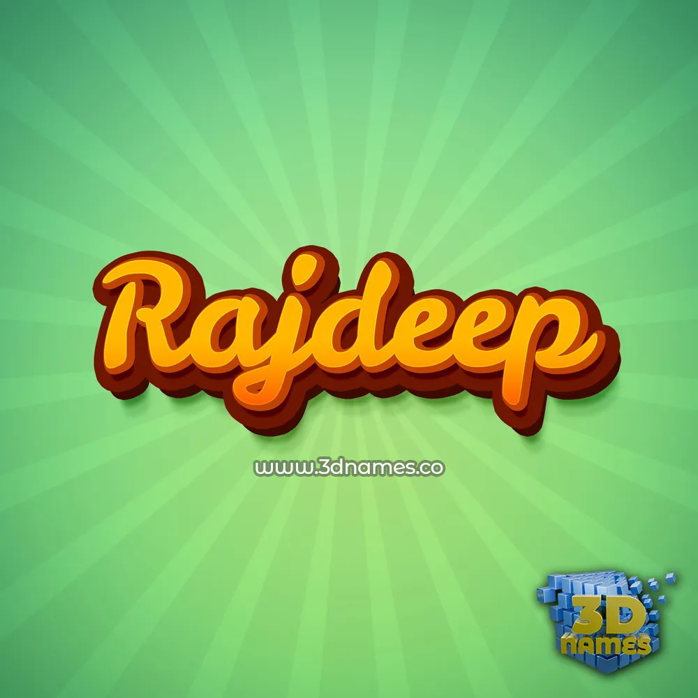 rajdeep in Green Rays style - 3D name wallpaper