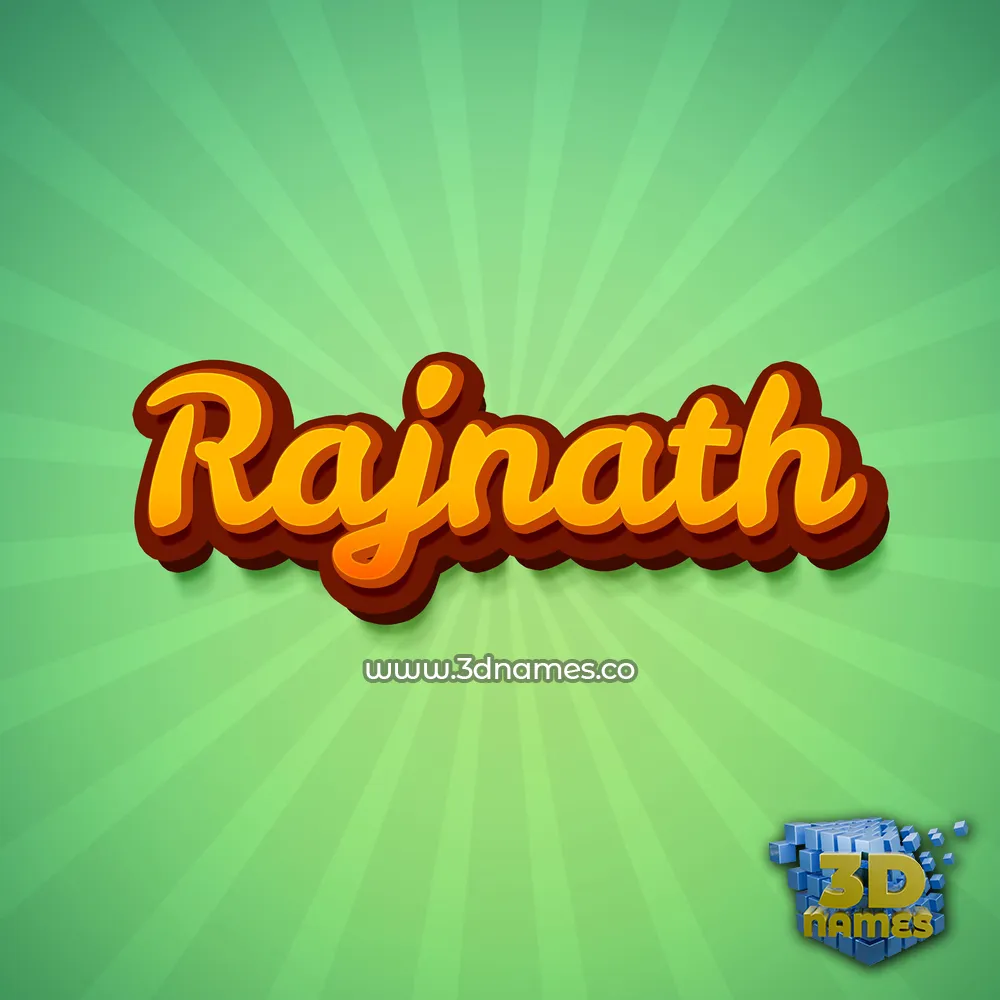 rajnath in Green Rays style - 3D name wallpaper