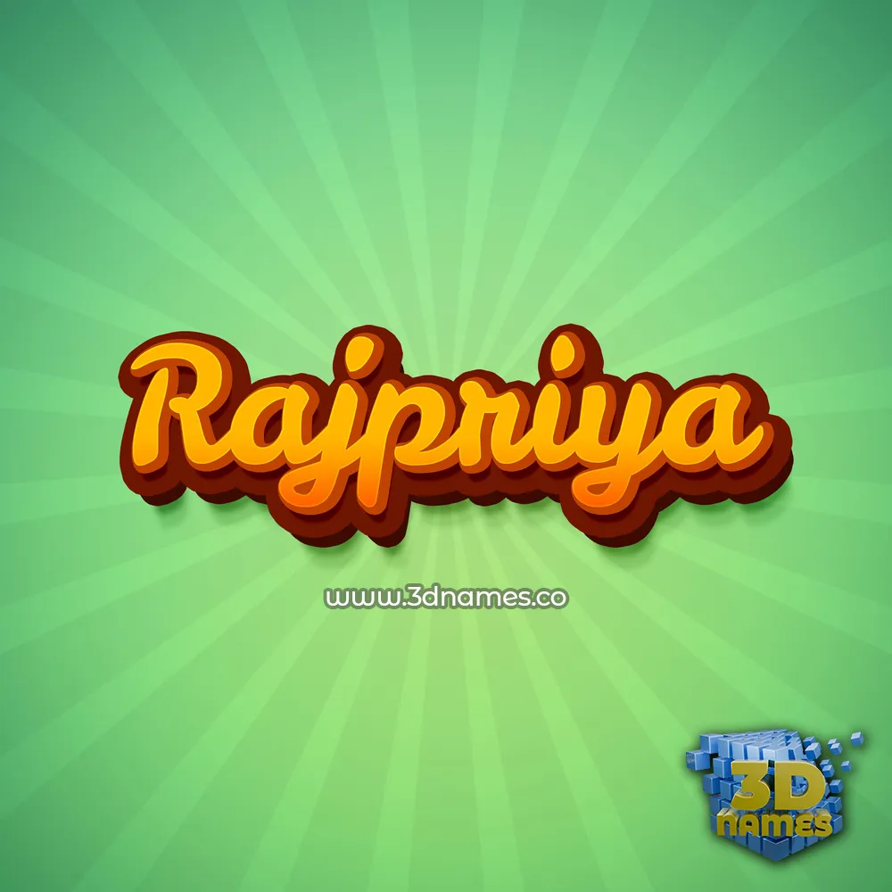 rajpriya in Green Rays style - 3D name wallpaper