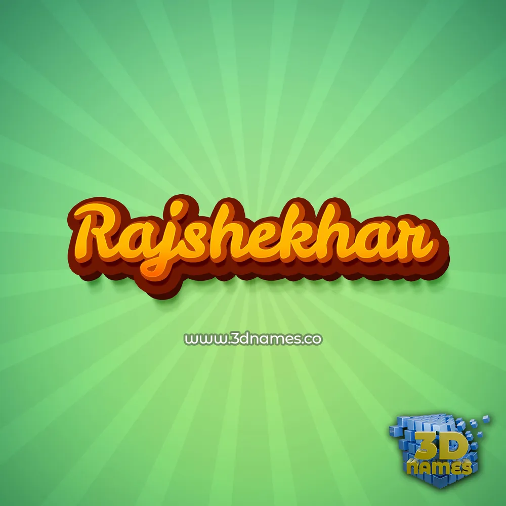 rajshekhar in Green Rays style - 3D name wallpaper