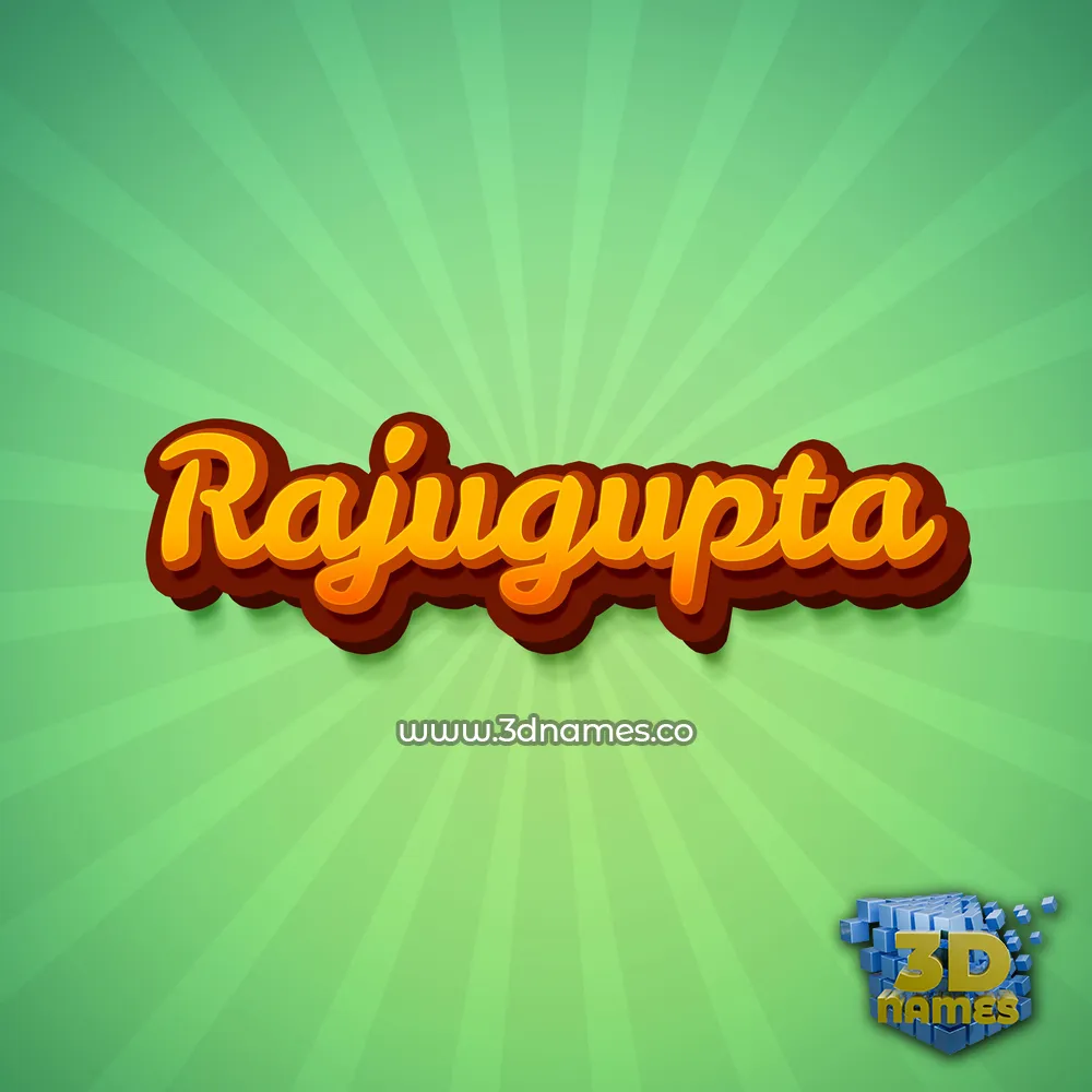 rajugupta in Green Rays style - 3D name wallpaper