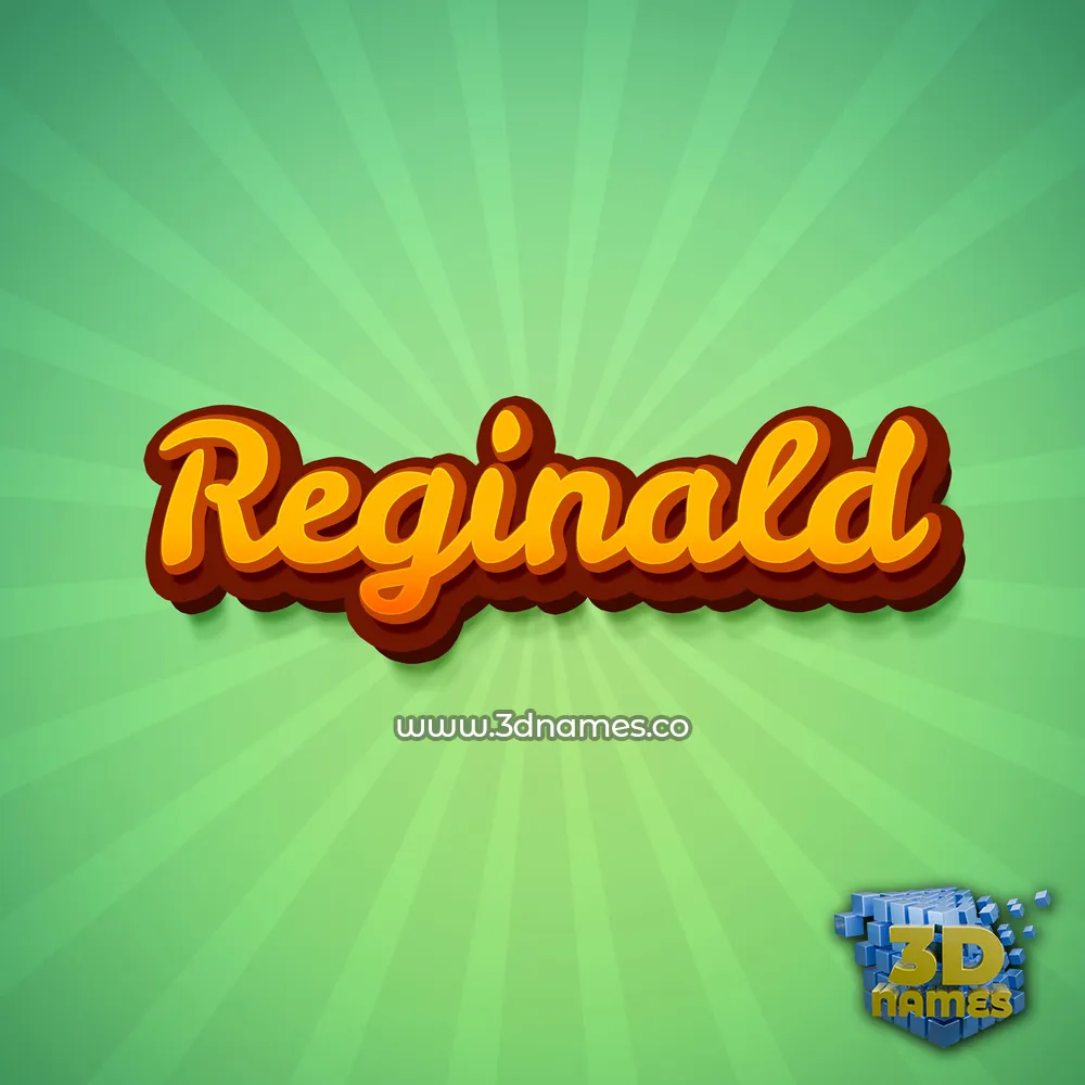 reginald in Green Rays style - 3D name wallpaper