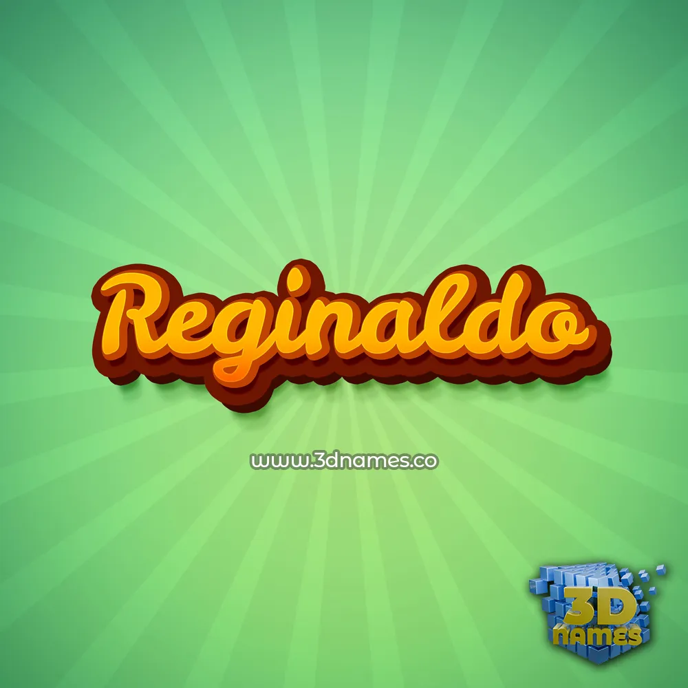 reginaldo in Green Rays style - 3D name wallpaper