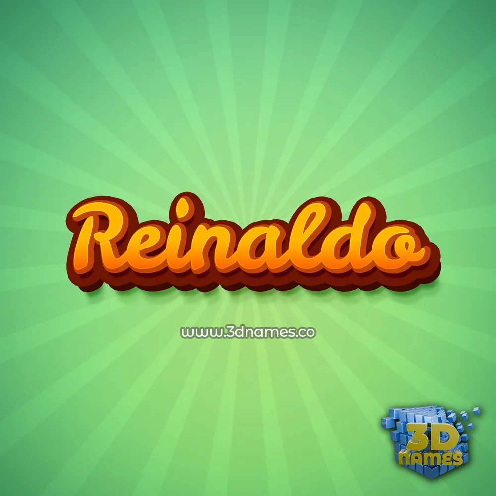 reinaldo in Green Rays style - 3D name wallpaper
