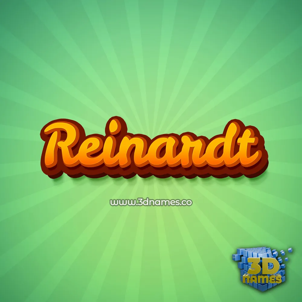 reinardt in Green Rays style - 3D name wallpaper