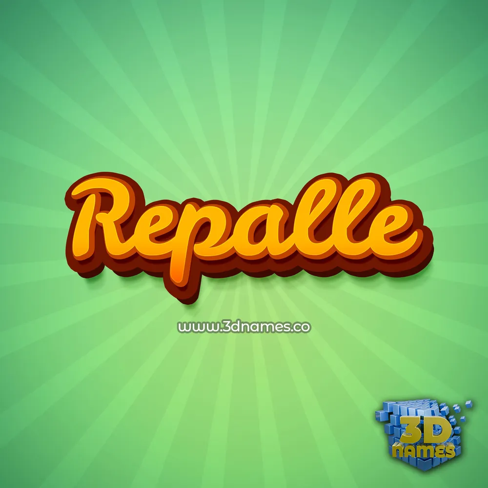 repalle in Green Rays style - 3D name wallpaper