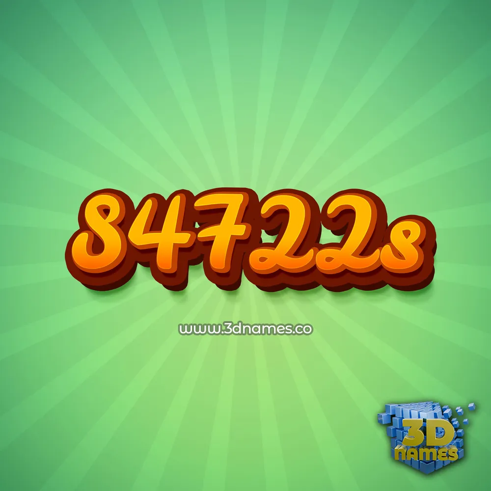 s4722s in Green Rays style - 3D name wallpaper