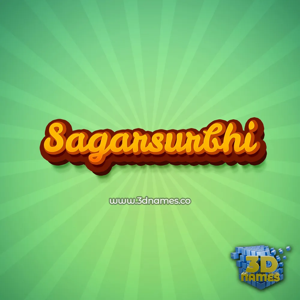 sagarsurbhi in Green Rays style - 3D name wallpaper