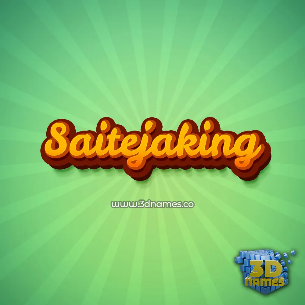 saitejaking in Green Rays style - 3D name wallpaper