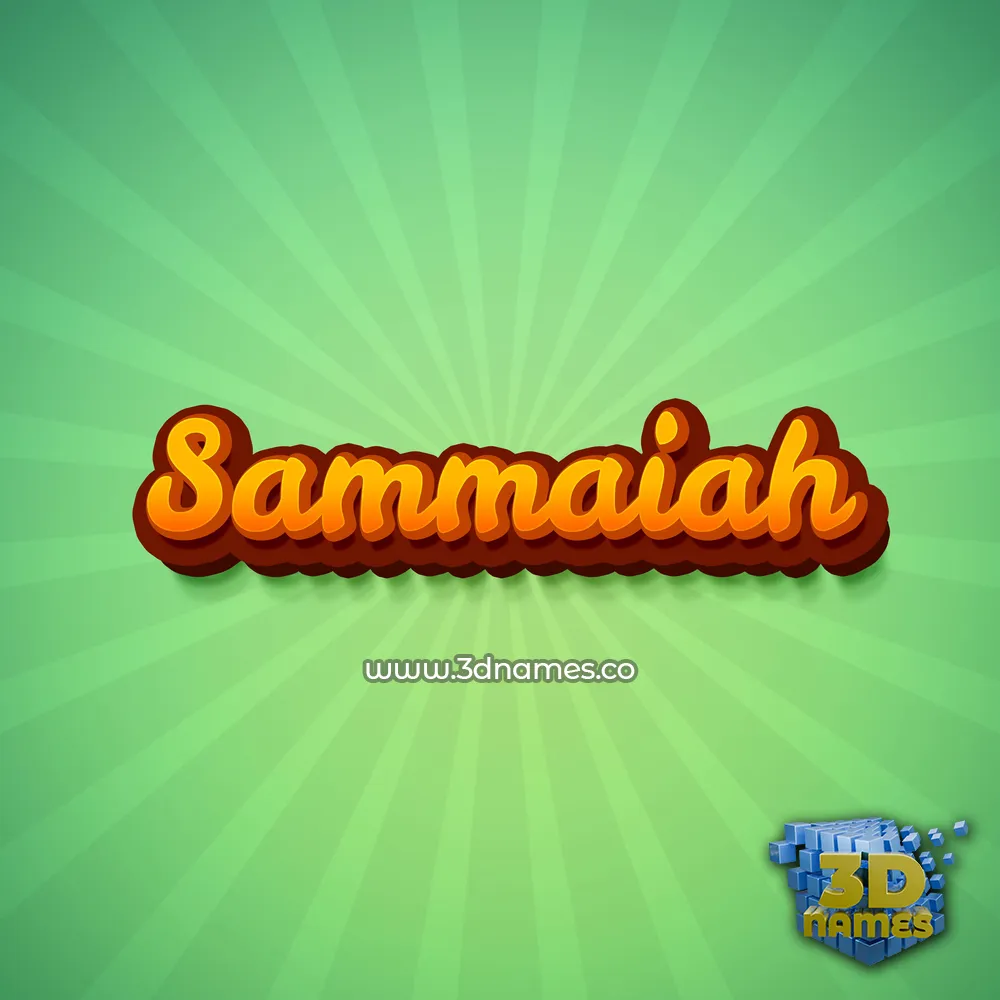 sammaiah in Green Rays style - 3D name wallpaper