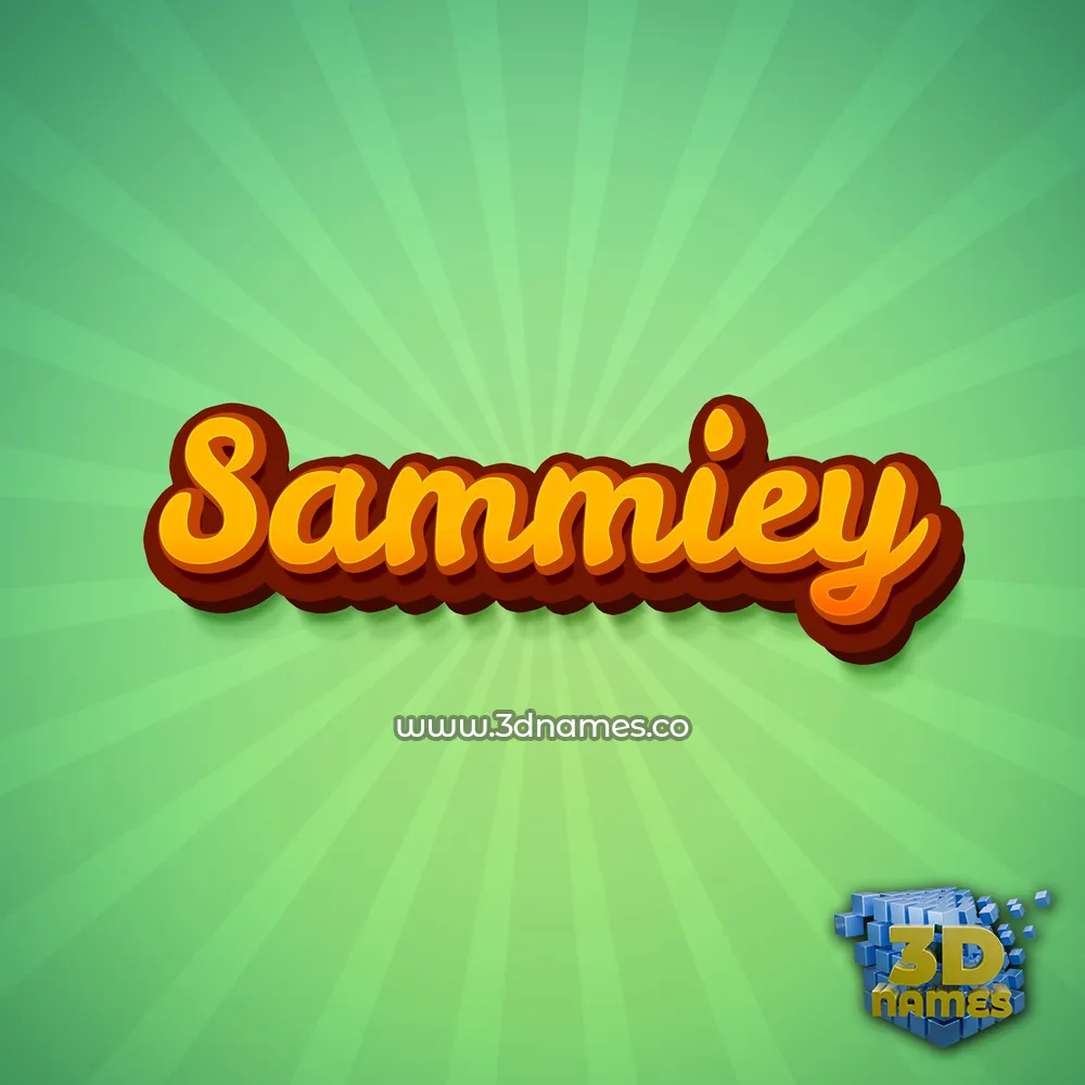 sammiey in Green Rays style - 3D name wallpaper