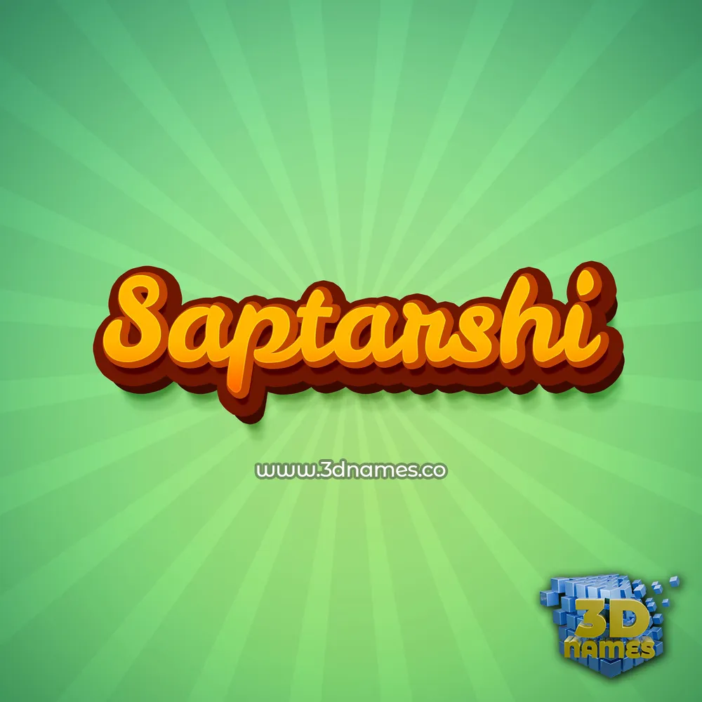 saptarshi in Green Rays style - 3D name wallpaper