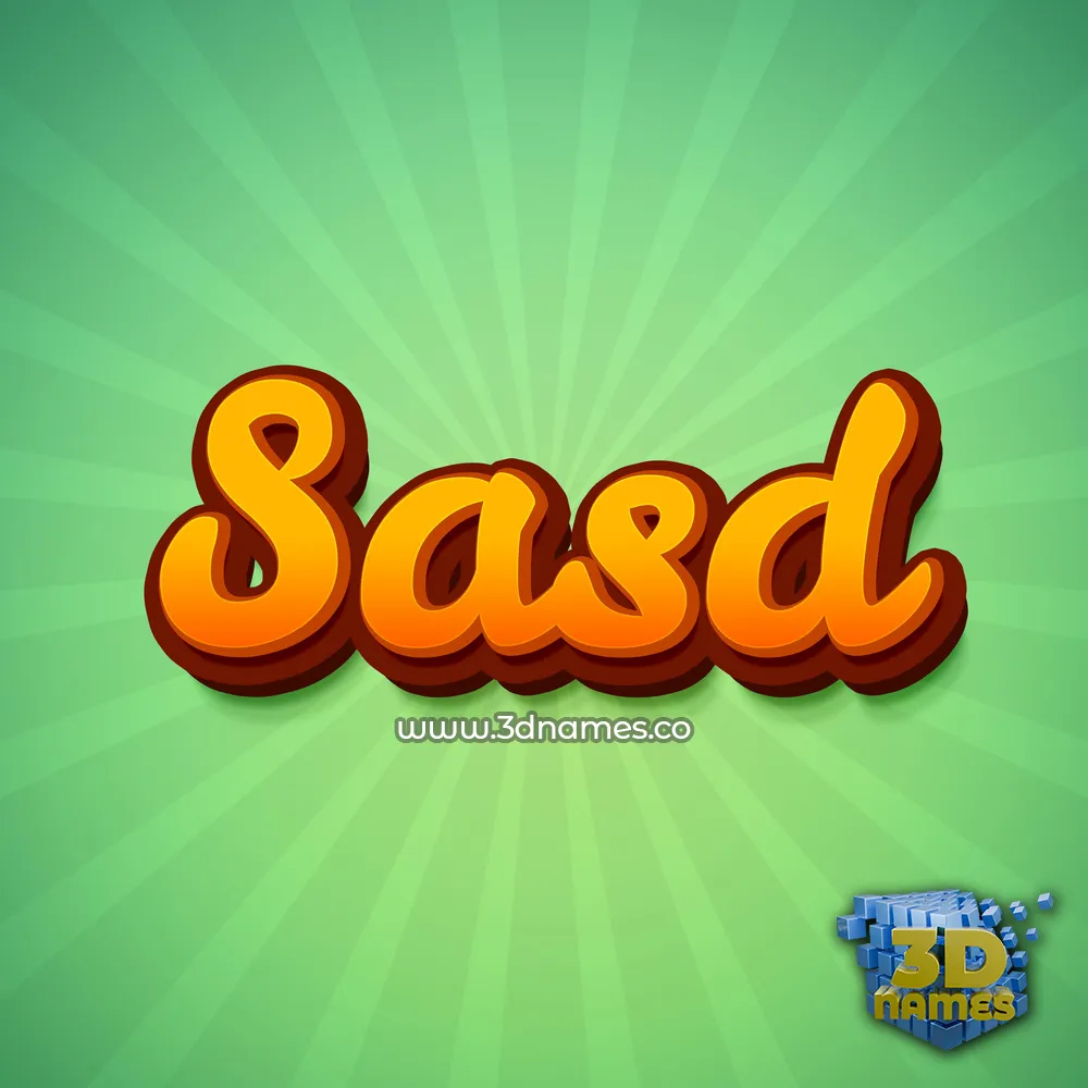 sasd in Green Rays style - 3D name wallpaper