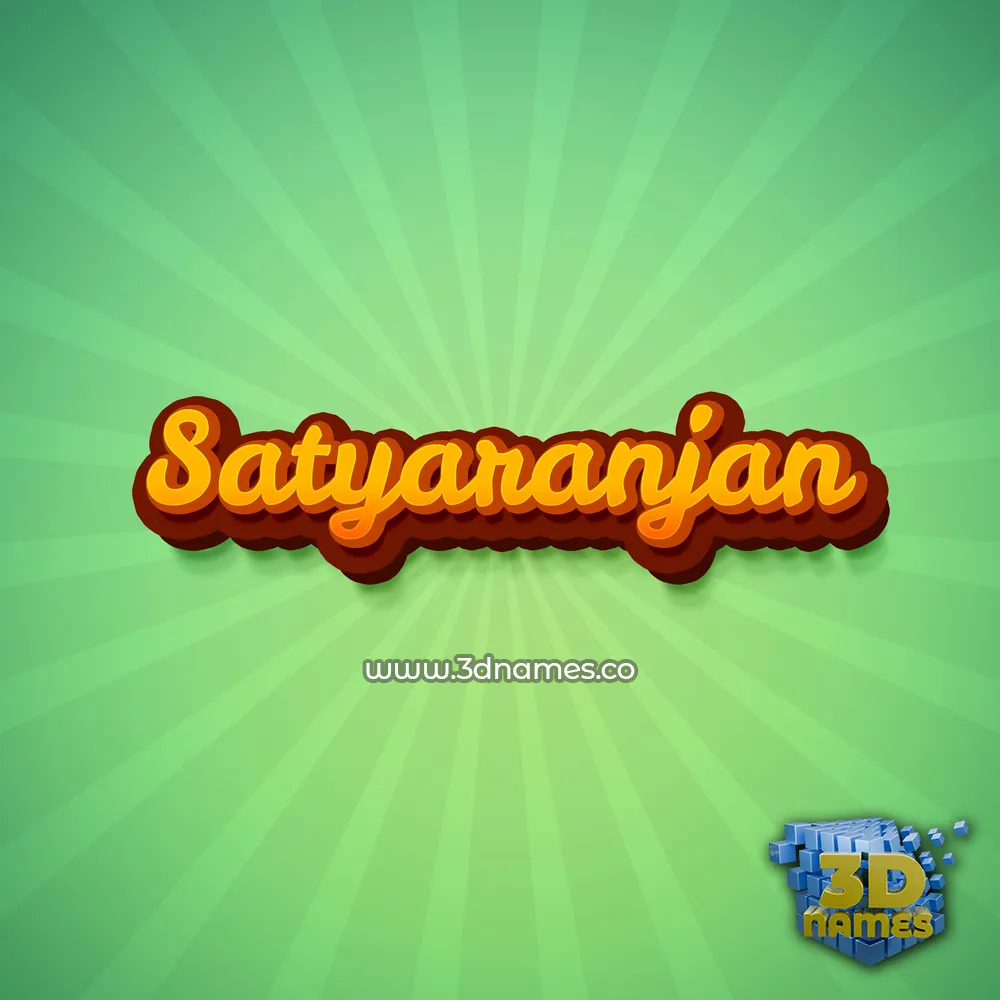 satyaranjan in Green Rays style - 3D name wallpaper