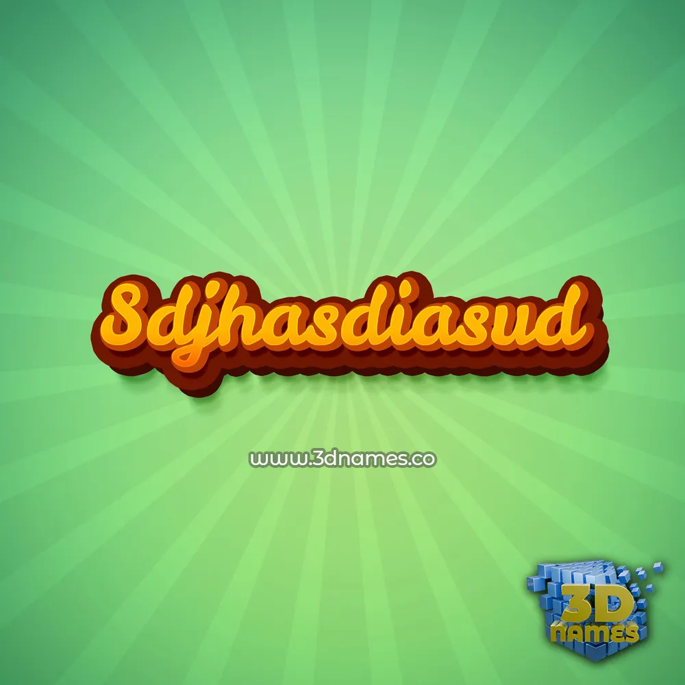 sdjhasdiasud in Green Rays style - 3D name wallpaper
