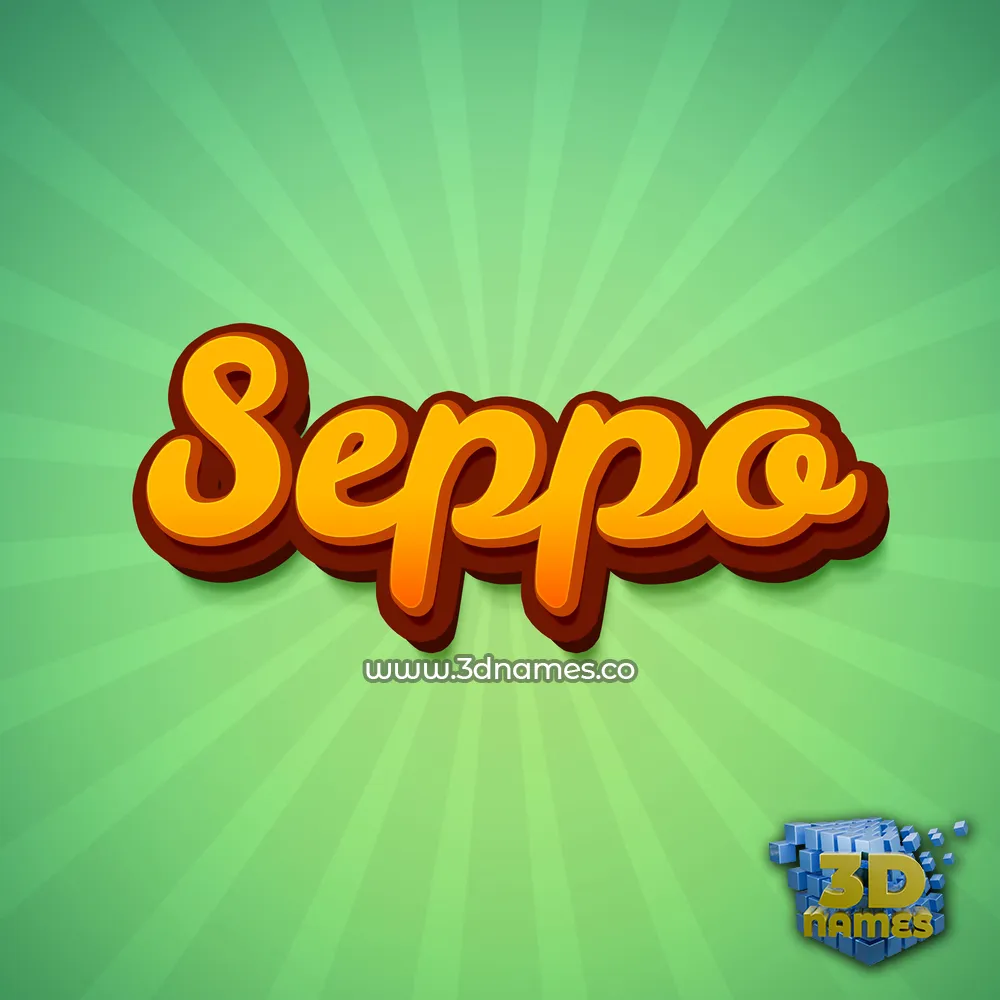 seppo in Green Rays style - 3D name wallpaper