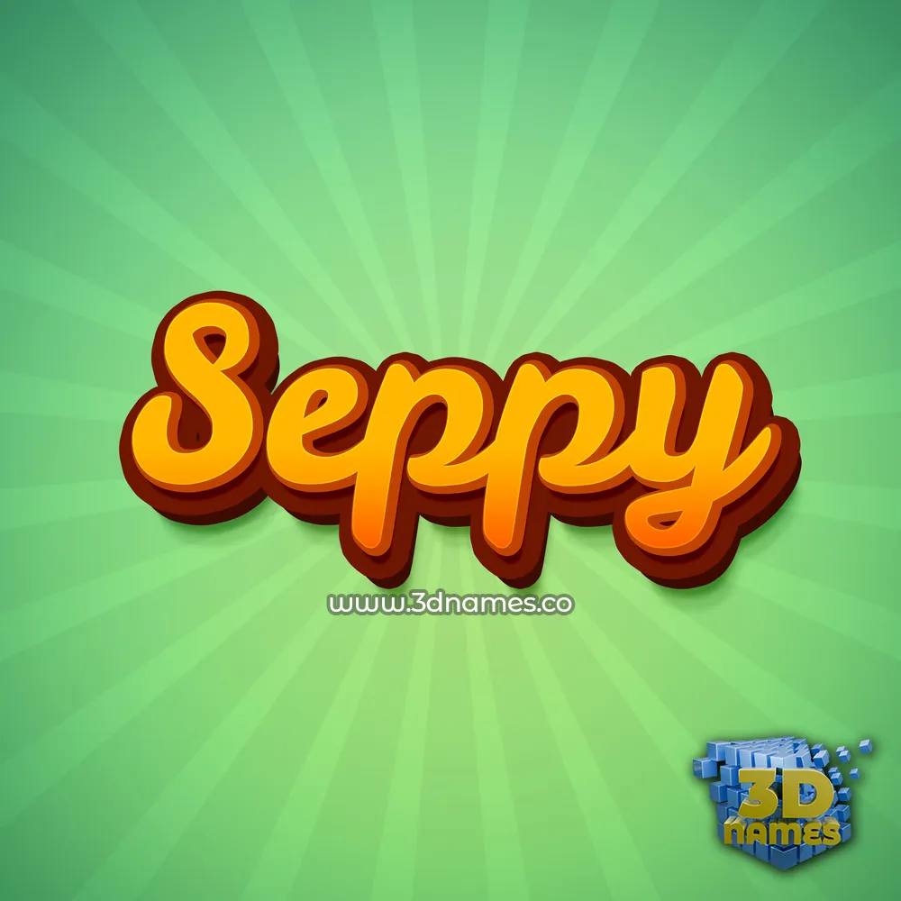 seppy in Green Rays style - 3D name wallpaper