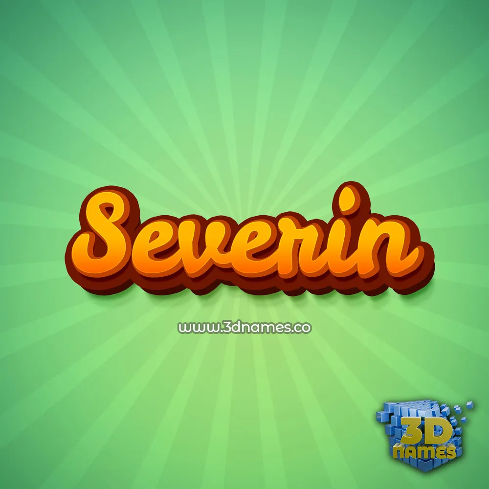 severin in Green Rays style - 3D name wallpaper