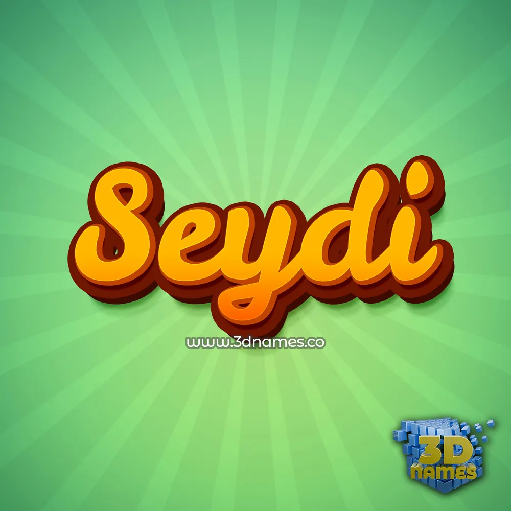 seydi in Green Rays style - 3D name wallpaper