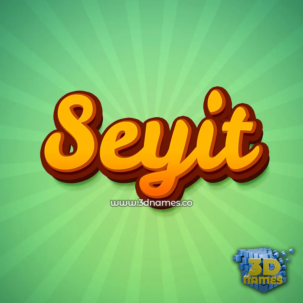 seyit in Green Rays style - 3D name wallpaper
