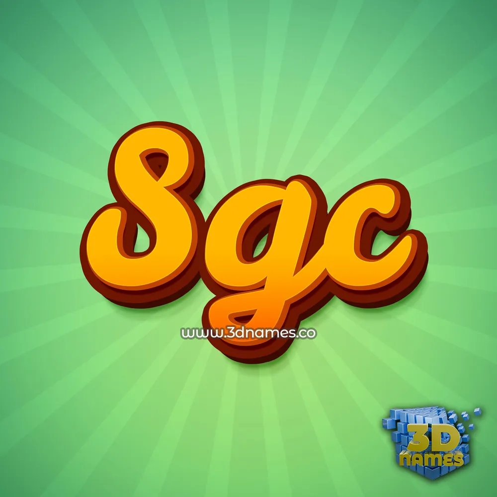 sgc in Green Rays style - 3D name wallpaper