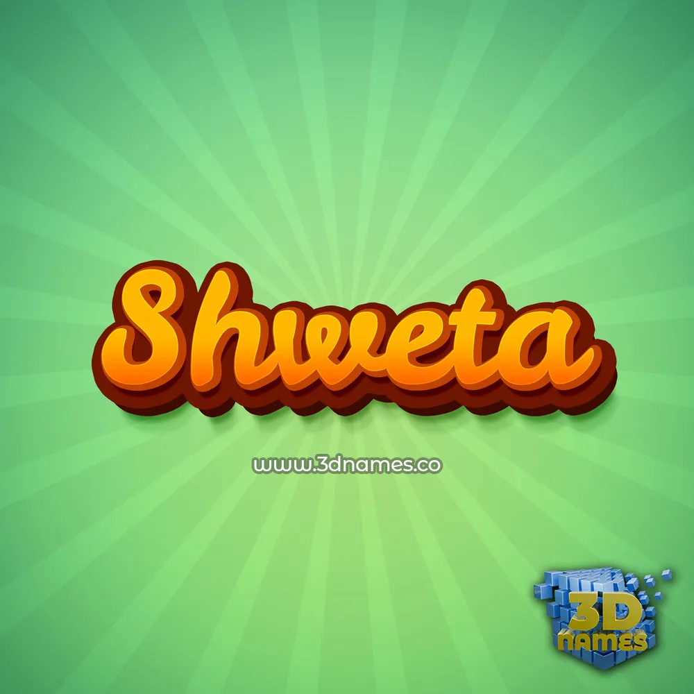 shweta in Green Rays style - 3D name wallpaper