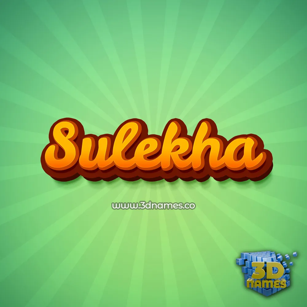 sulekha in Green Rays style - 3D name wallpaper