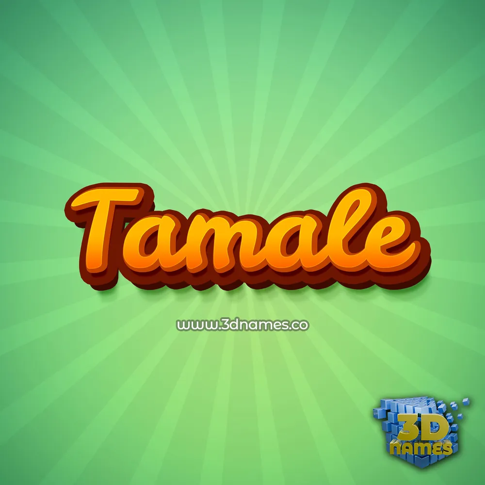 tamale in Green Rays style - 3D name wallpaper