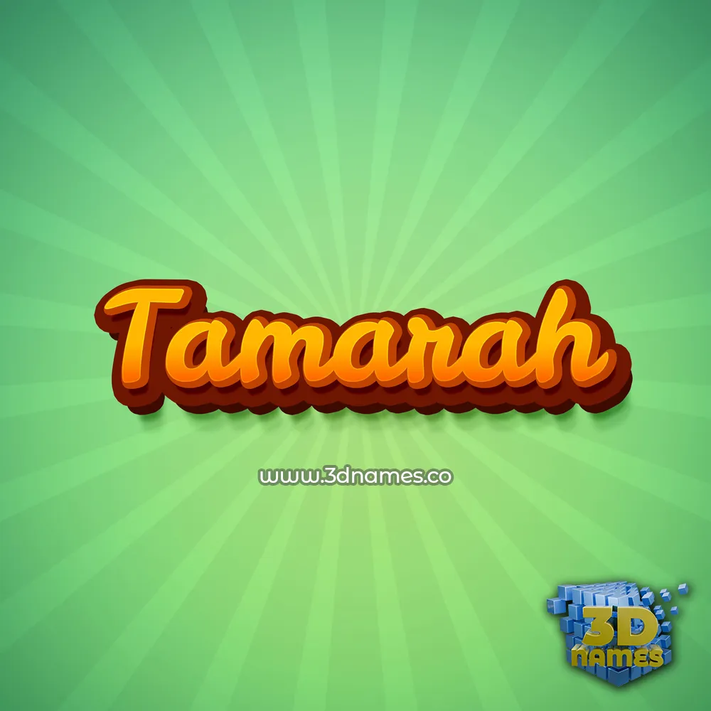 tamarah in Green Rays style - 3D name wallpaper