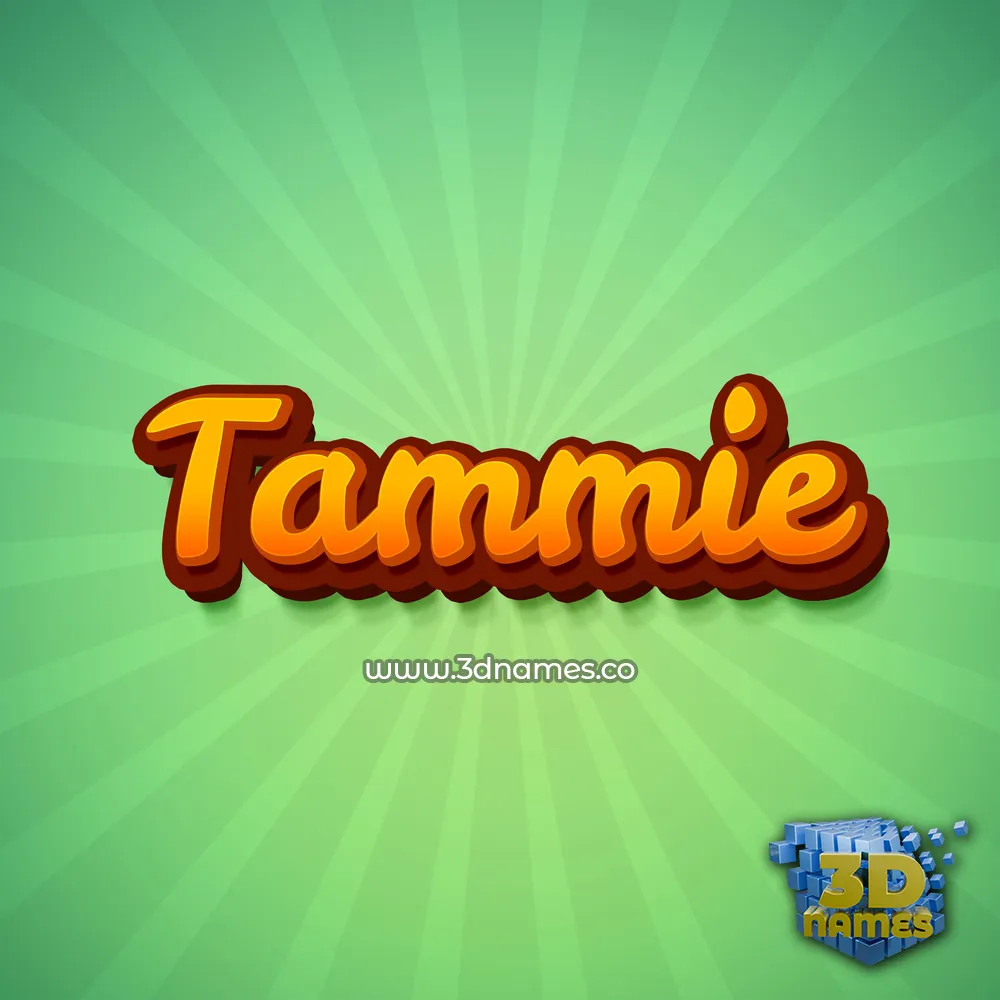 tammie in Green Rays style - 3D name wallpaper