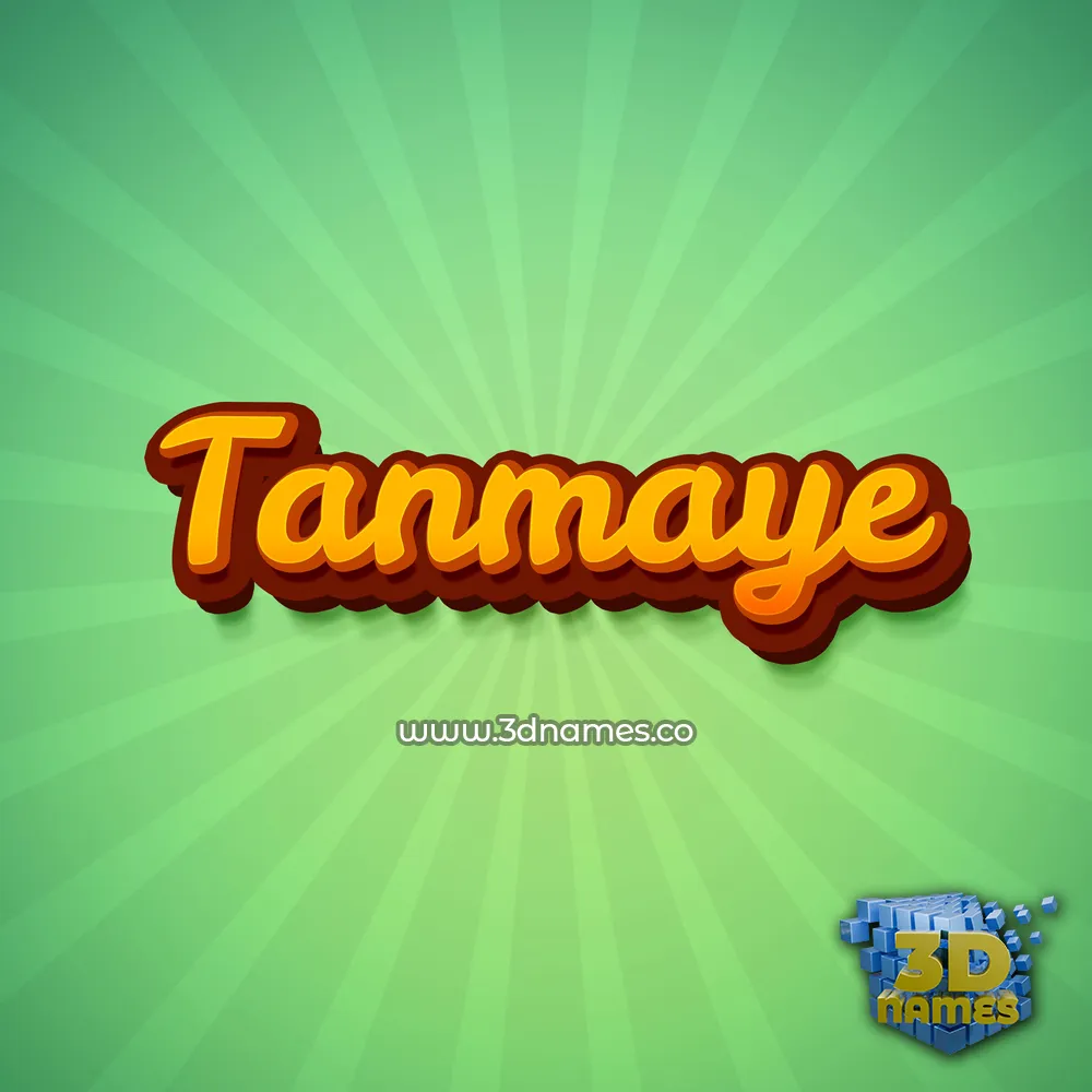 tanmaye in Green Rays style - 3D name wallpaper