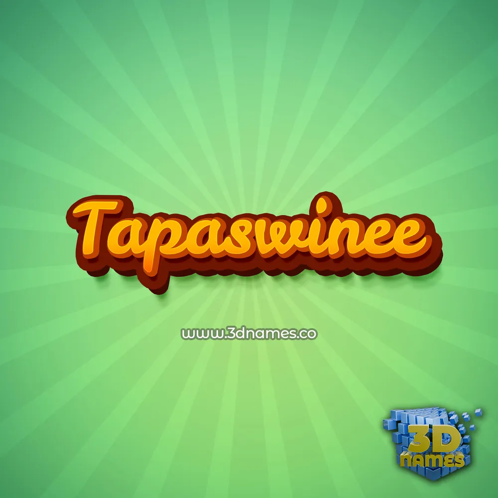 tapaswinee in Green Rays style - 3D name wallpaper