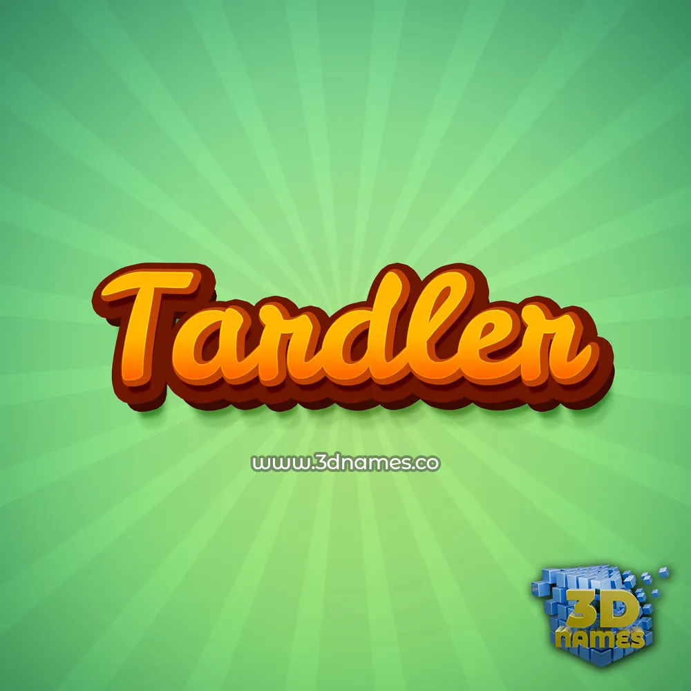 tardler in Green Rays style - 3D name wallpaper