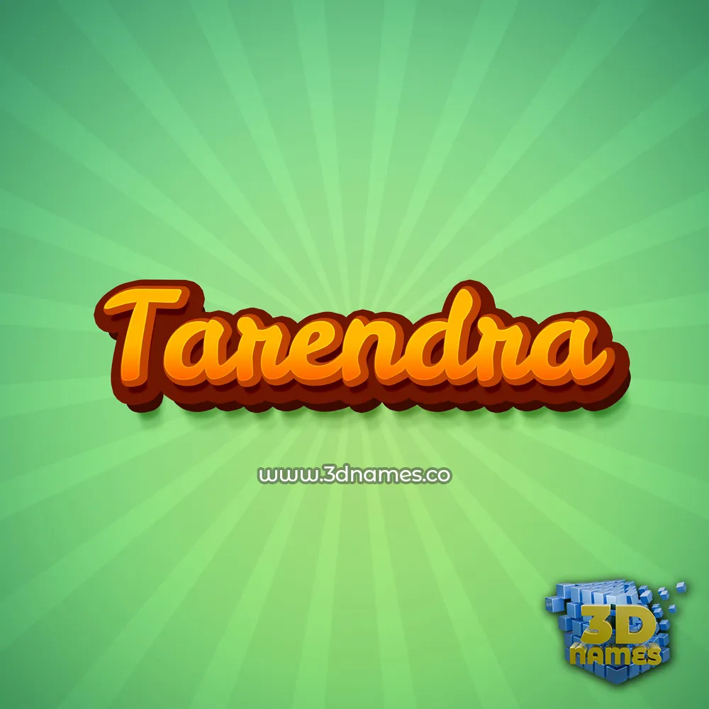 tarendra in Green Rays style - 3D name wallpaper