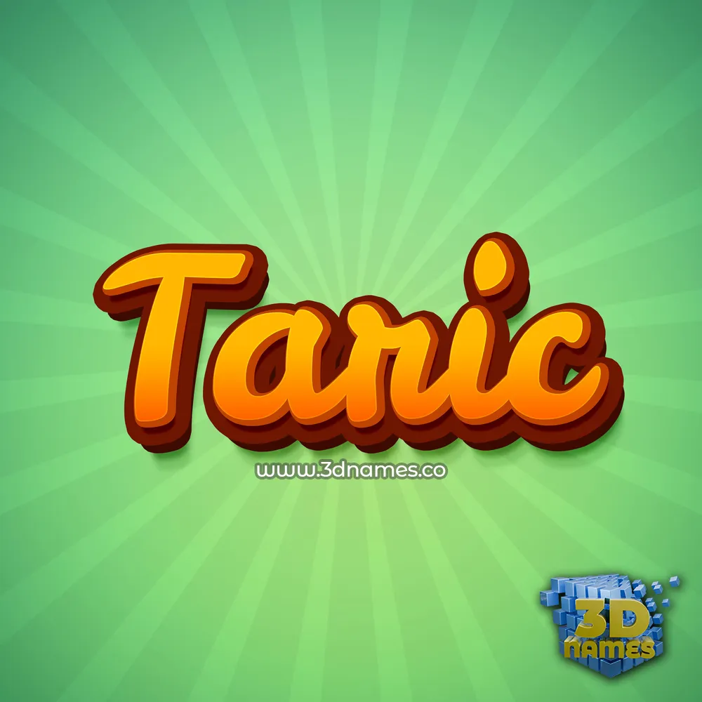 taric in Green Rays style - 3D name wallpaper