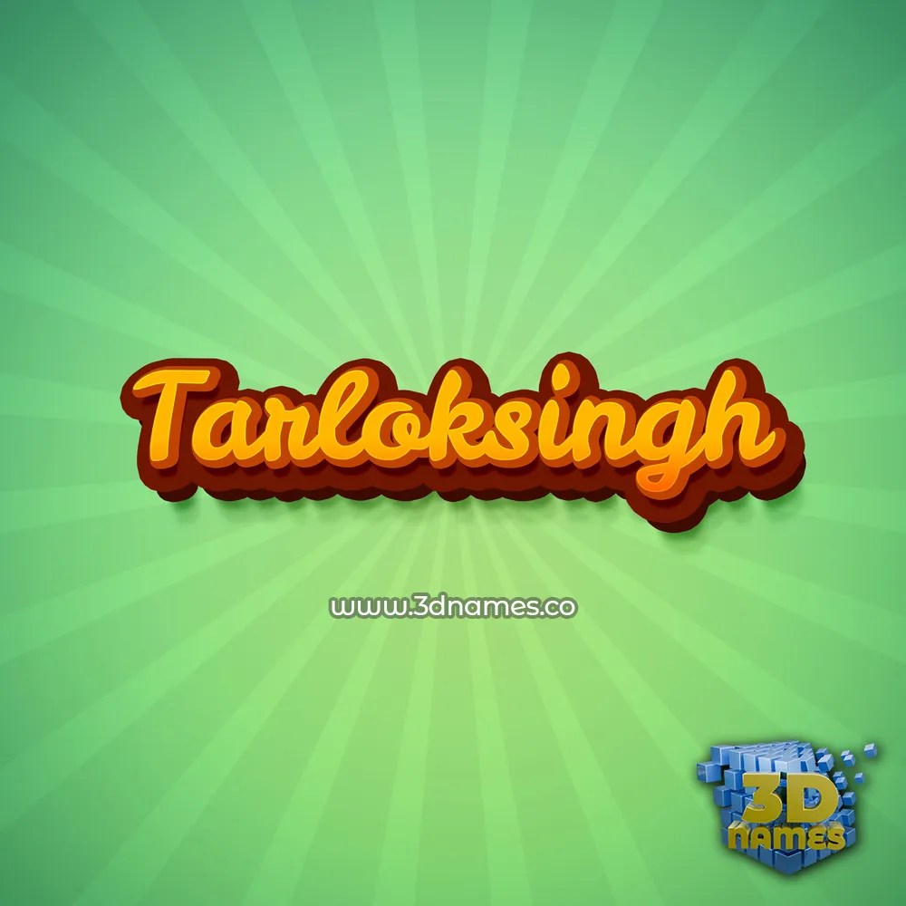 tarloksingh in Green Rays style - 3D name wallpaper