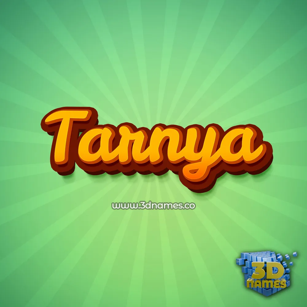 tarnya in Green Rays style - 3D name wallpaper