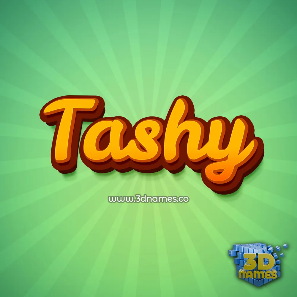 tashy in Green Rays style - 3D name wallpaper