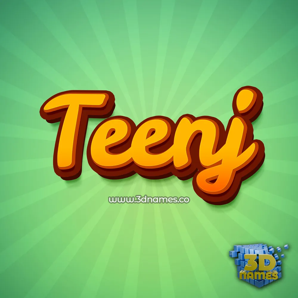 teenj in Green Rays style - 3D name wallpaper