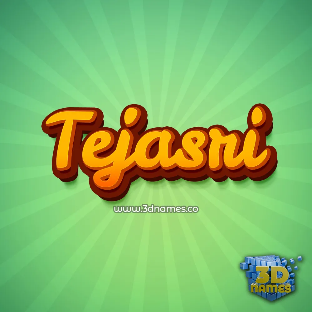 tejasri in Green Rays style - 3D name wallpaper