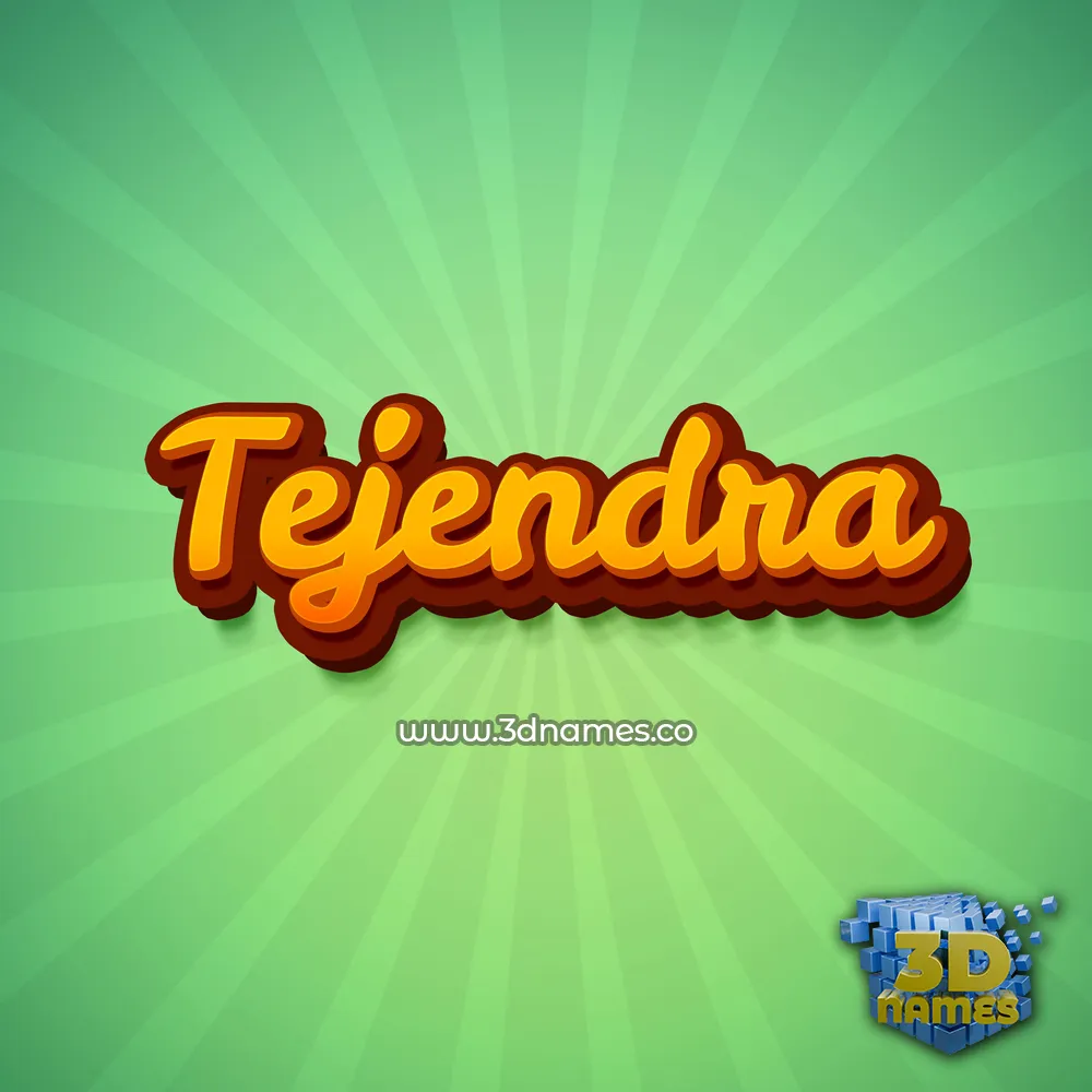 tejendra in Green Rays style - 3D name wallpaper