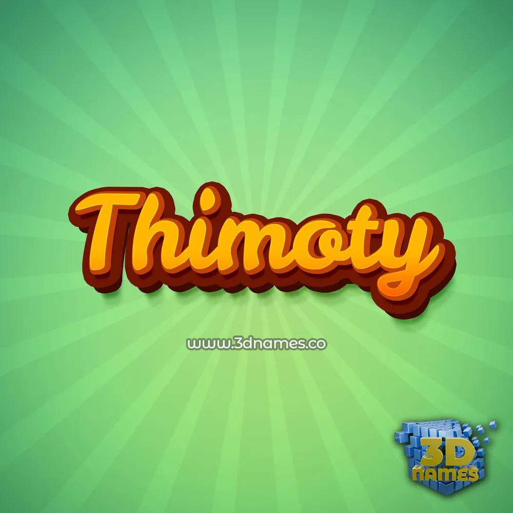 thimoty in Green Rays style - 3D name wallpaper