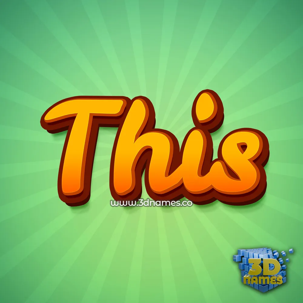 this in Green Rays style - 3D name wallpaper