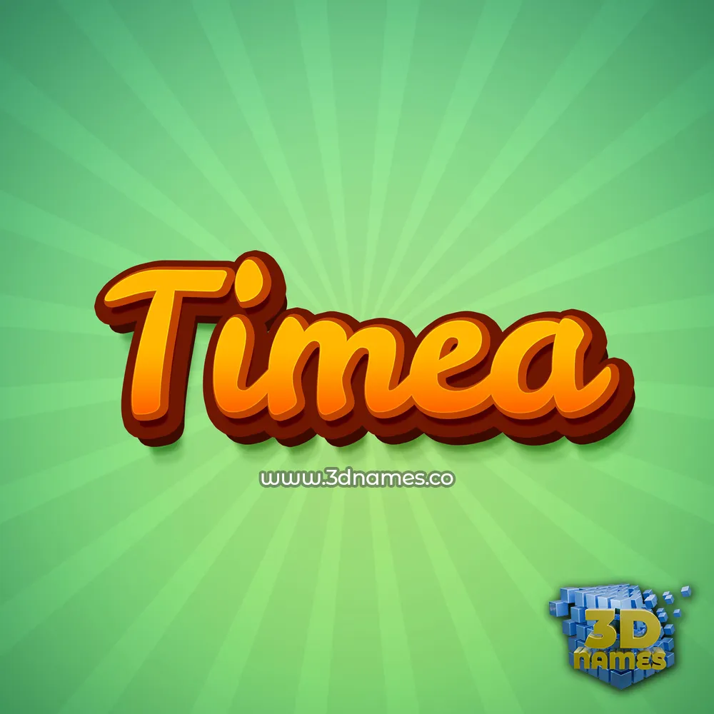 timea in Green Rays style - 3D name wallpaper