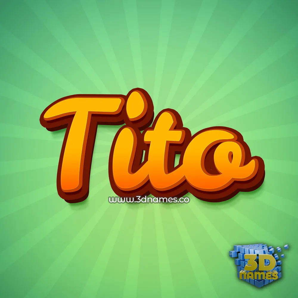 tito in Green Rays style - 3D name wallpaper